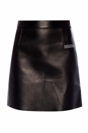 Leather skirt with logo, zdjęcie 1 Leather skirt with logo od Off White